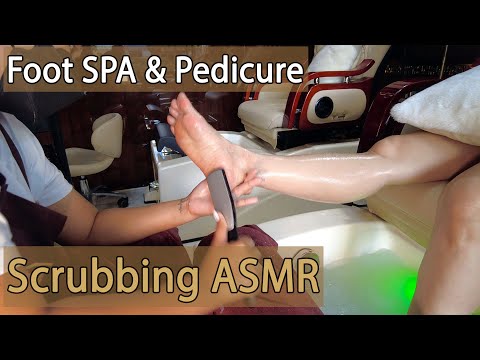 Foot SPA & Pedicure - Scrubbing ASMR