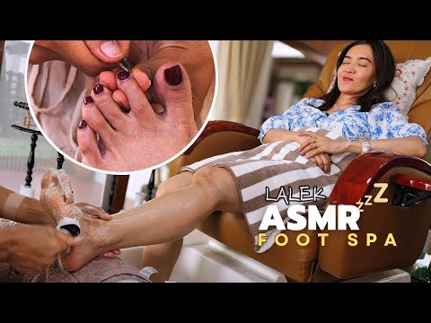 Relaxing Foot Spa ASMR 💆‍♀️ Paraffin Wax Treatment & Hand Care