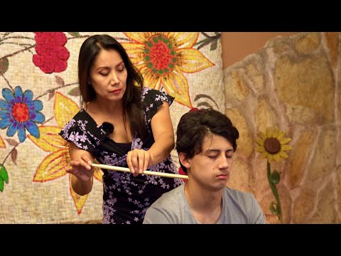 ASMR head, neck & scalp massage treatment, soft sounds & gentle Hoʻoponopono whispers, rest [音フェチ]