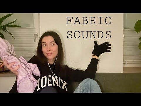 ASMR Fabric Sounds (scratching, tapping & rubbing of different fabrics)