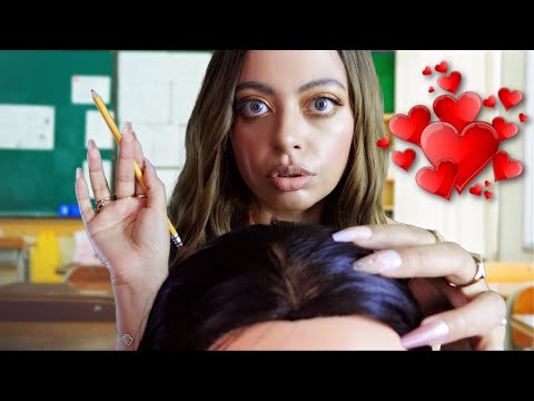 ASMR| Girl in Class Who's BLATANTLY OBSESSED with YOU Tries EVERYTHING to be BESTIES - RP