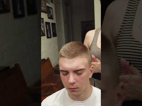 Ear massage by Ukrainian Lady barber Ira, how many points would you give out of 10?