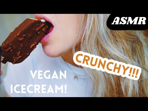 ASMR CRUNCHY VEGAN ICECREAM 먹방 비건 아이스크림