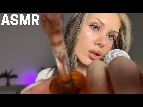 ASMR - extreme close-up whisper + tapping