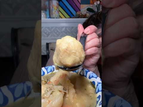 ASMR Chicken Matzah Ball Soup #asmr #shorts #asmrsounds #eating #soup