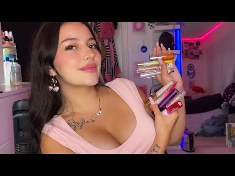 ASMR | 💄LIPGLOSS APPLICATION💄Mouth Sounds & Whispering 🫶🏼