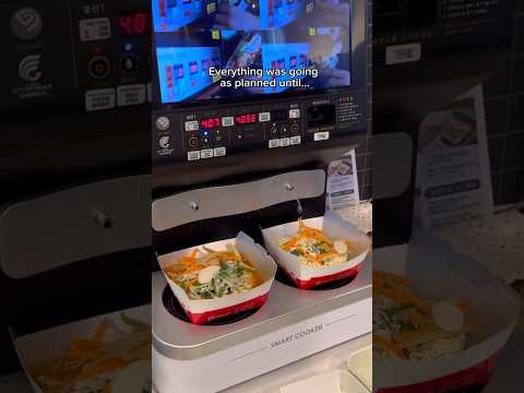 VENDING MACHINE RAMEN GONE VERY WRONG #shorts #viral #mukbang