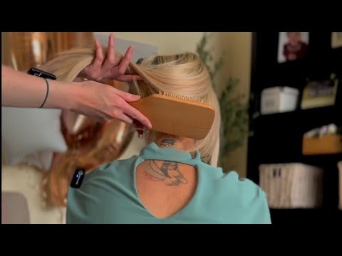 ASMR Soft Spoken ~ Such Caring & Gentle Hair Play on Charl  | Brushing, Combs, Massage & Scratching