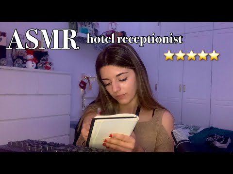 ASMR Hotel Receptionist Check-In 🏩🛎 / Soft Spoken