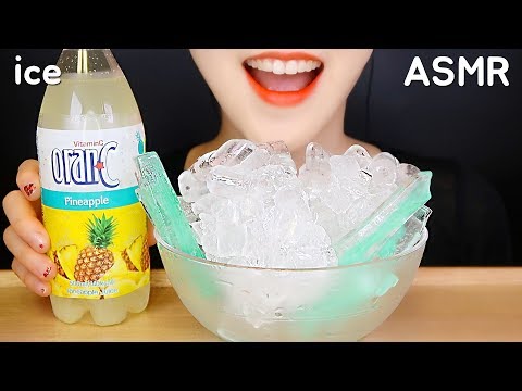 COLD ICE EATING ASMR ICE AND SODA ASMR 😆🍧