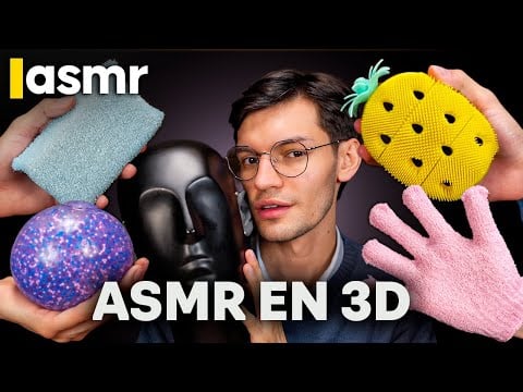 ASMR Español en 3D DOBLE RELAJACIÓN, con Mouth Sounds, Inaudible, Masaje de Oídos y más