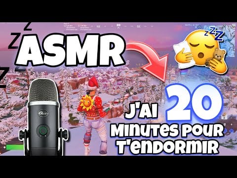 ASMR Français • JE T’ENDORS EN 20 MINUTES sur FORTNITE EN RANKED 😴 (chuchotement, triggers…)