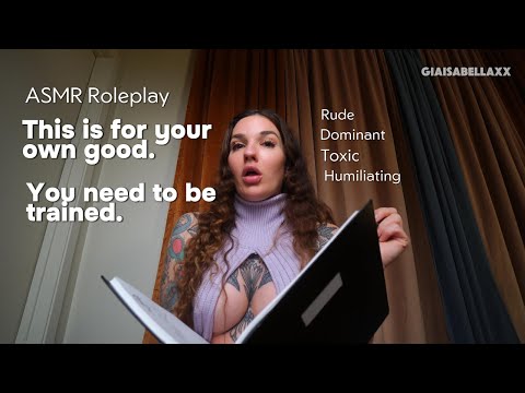 ASMR Roleplay Inappropriate Therapist [Dominant] [Rude][Toxic] f4m