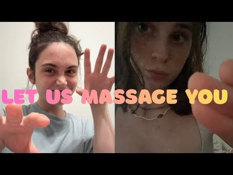 ASMR massaging you but we KEEP stuttering 🫣 (collab w/ @OhkayatASMR)