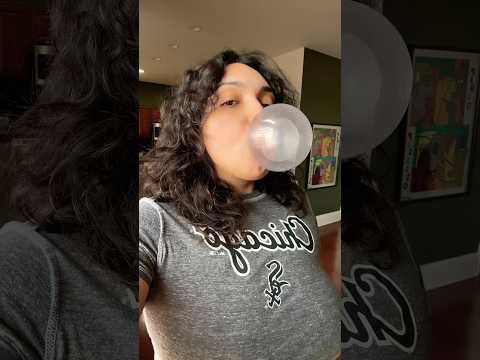 BUBBLE GUM ASMR | blowing DOUBLE bubble gum popping sounds #asmr #bubblebum
