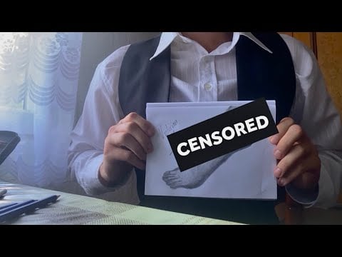 ASMR Victorian man draws your ankle