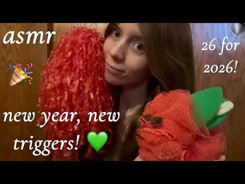 asmr 26 triggers for 2026! 🎊 (1 hour lofi sound assortment & whispers) 🫶