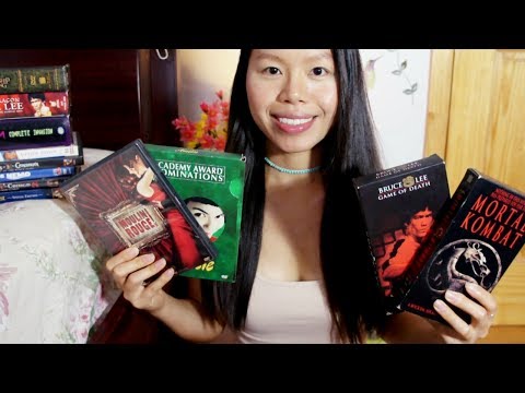 ASMR My DVD and VHS Collection (TAPPING, Touching? SHOW & TELL, blah blah blah GOODNIGHT)!! :)