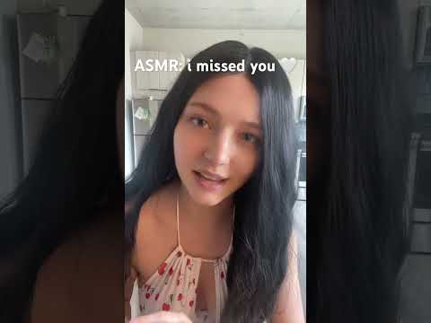 i missed you 🤍#asmr #girlfriendasmr #whispering #sleepasmr #cozyvibes