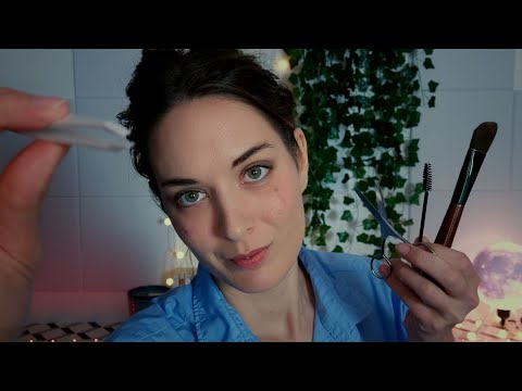 ASMR | Gentle Eyebrows Shaping | Eyebrows Brushing | Eyebrows Plucking | Relaxing Roleplay