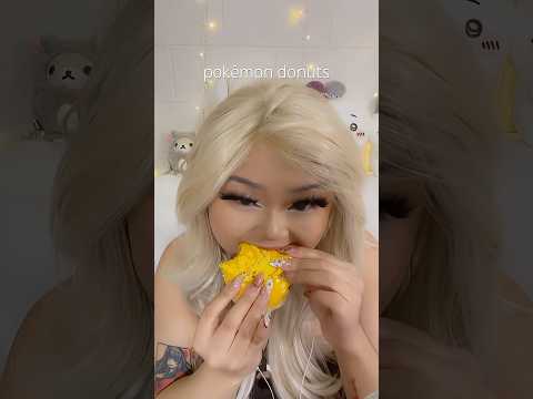 💙💛 POKEMON KRISPY KREME DONUTS 🍩 #asmr #mukbang