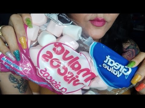 ASMR Comiendo bombones/ marshmello 😊