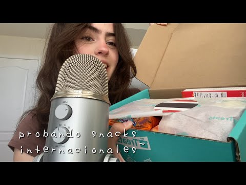 asmr try treats unboxing comiendo snacks