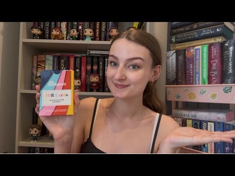ASMR TBR Cards Pick My July Reads! (Book triggers) 