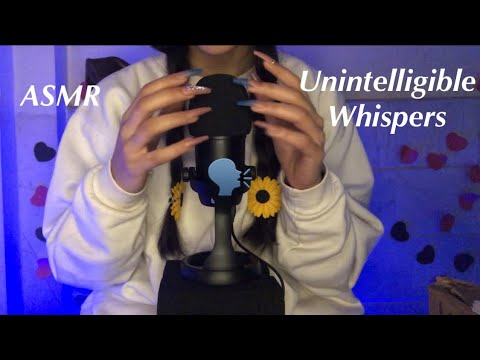 ASMR~ inaudible + Unintelligible Whisper ( Background Asmr)🫠🗣️