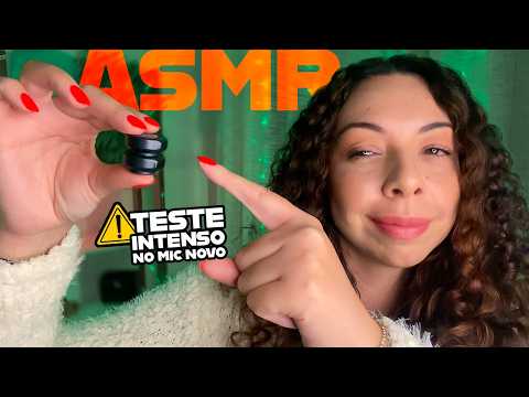 ASMR Rápido e Agressivo com o microfone novo (sussurros, tapping & scratching)