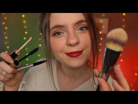 ASMR Big Sister Gets You Ready For Christmas 💄❄️ Roleplay Fast & aggressive, soft spoken