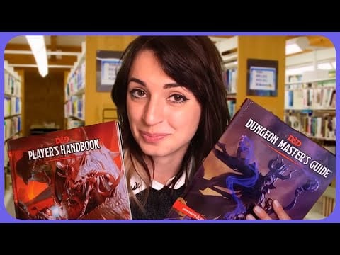 2 Minute ASMR | The Library has D&D books?!