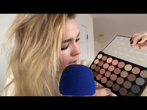 ASMR Big Sis Does Your Christmas Makeup Roleplay