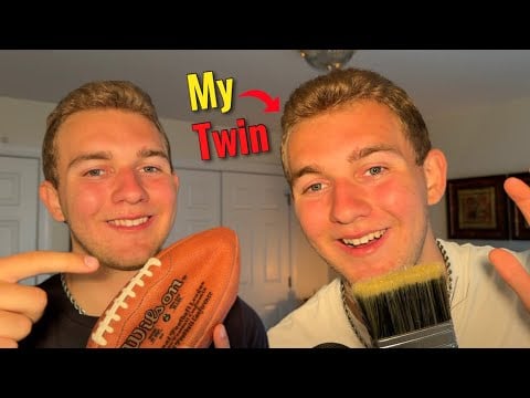 Doing ASMR with my Twin BROTHER !