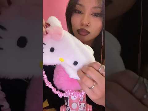 showing you my hello kitty things asmr #asmr #asmrsounds #tingles #tinglyasmr #hellokitty