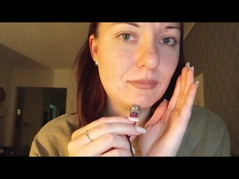 ASMR- Whisper ramble and repeating clicky clickety click phrase