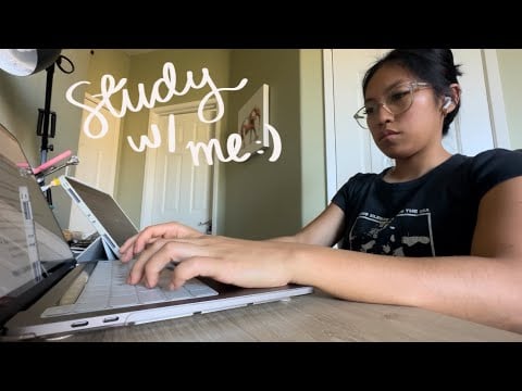 ASMR Study With Me (lofi typing)