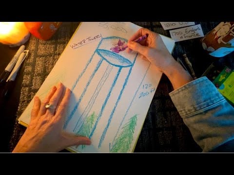 Water Towers ASMR ~ Soft Spoken Facts, Rambles & Crayon Drawing