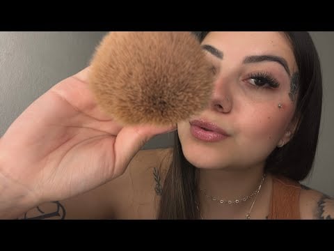 ASMR caseirinho pincel na tela + sons de boca 👄💤