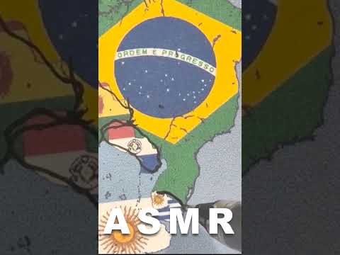 Guessing & Tracing World Countries  by Their Flag #asmrgeography #asmrtracing