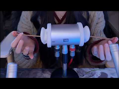12 Triggers Ear Cleaning ASMR: Goose Feather, Horsehair, Powder Puff & Cotton Swabs / 3 Hours