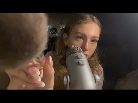 asmr triggers on the mic + gentle cupped whispering and personal attention ❤️