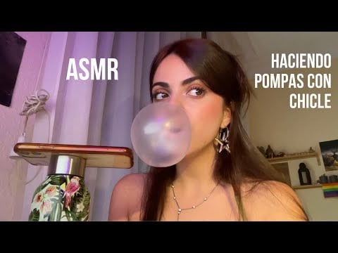 ASMR || Haciendo Pompas con Chicle🫧🤍 #mouthsounds
