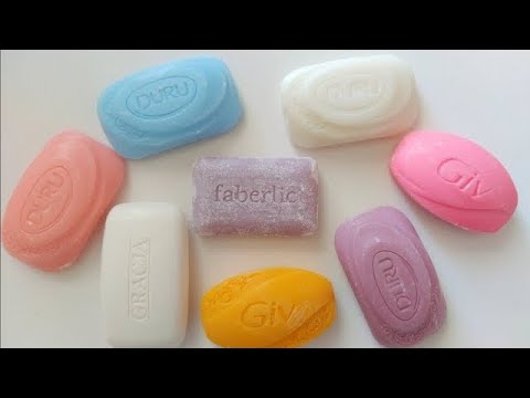 Dry Soap carving ASMR\ relaxing sounds\ No talking. Satisfying ASMR video\ Cutting soap
