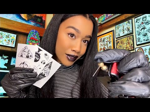 ASMR Giving You a Tattoo And Piercing 💉🩸 ASMR Tattoo Shop Role-play