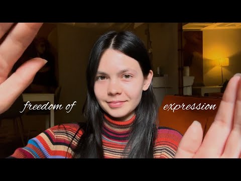 ASMR sleepy meditation for self expression | letting yourself run free 🌞🩵 (hand movements)