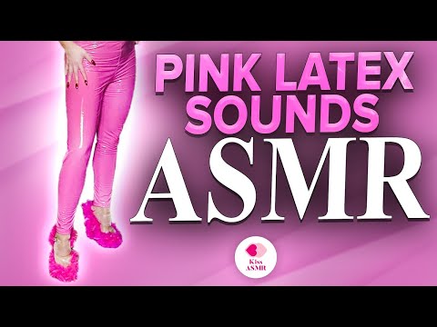 ASMR | Pink Outfit & Latex Sounds PCV Vinyl (No Talking) 4K