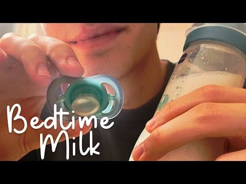 ASMR Bottle Feeding 🍼 Before Sleep | Care & Pacifier