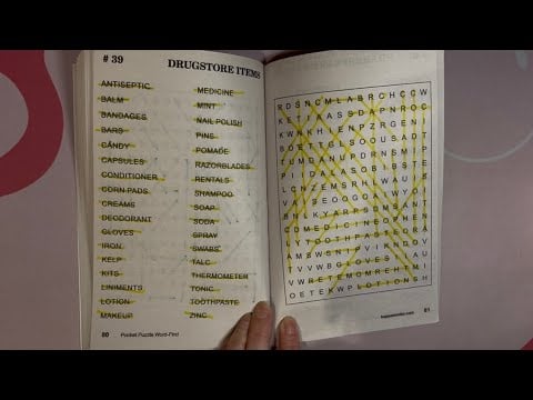 ASMR Doing #39 In Word-Finds
