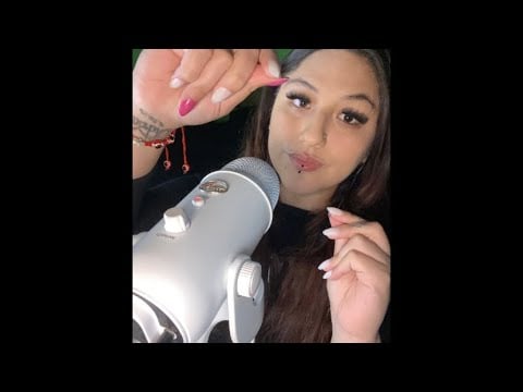 Asmr REPEATING "Just a little bit" Hand Movements & Nail Sounds💅🏼🎙️👐🏼✨ #asmrfyp #asmrcommunity  